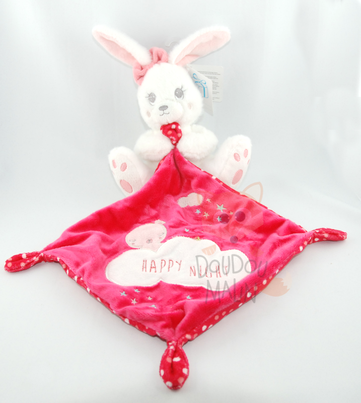  lapin mouchoir blanc rose rouge happy night étoile nuage 